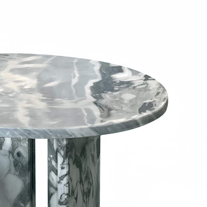 table basse en marbre, Bleu/gris