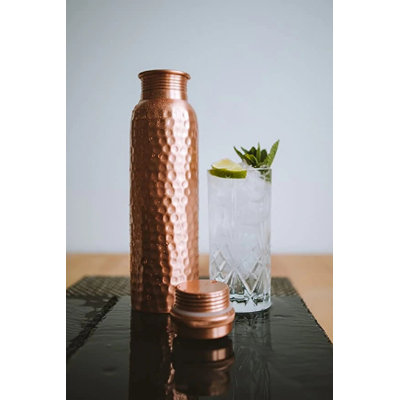 Perilla Home 34oz. Copper Water Bottle