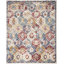 Tapis oriental en polypropylène tissé à la machine en rouge / ivoire / bleu Martese-86857058