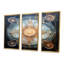 «Mystical Blue Flower - Boho Mandala», ensemble de reproduction d'art mural-939888875-939889427