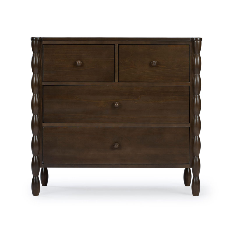 Jenny Lind 4-Drawer Spindle Dresser, Walnut