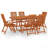 Patio Dining Set Solid Wood Eucalyptus-50145231-42969400