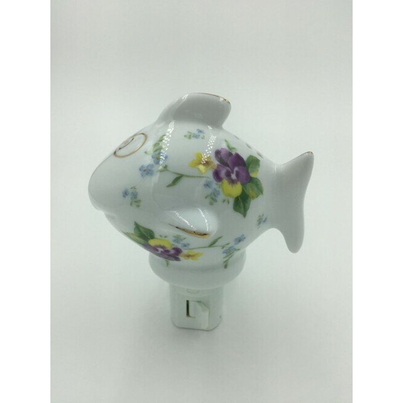 Veilleuse florale en forme de poisson