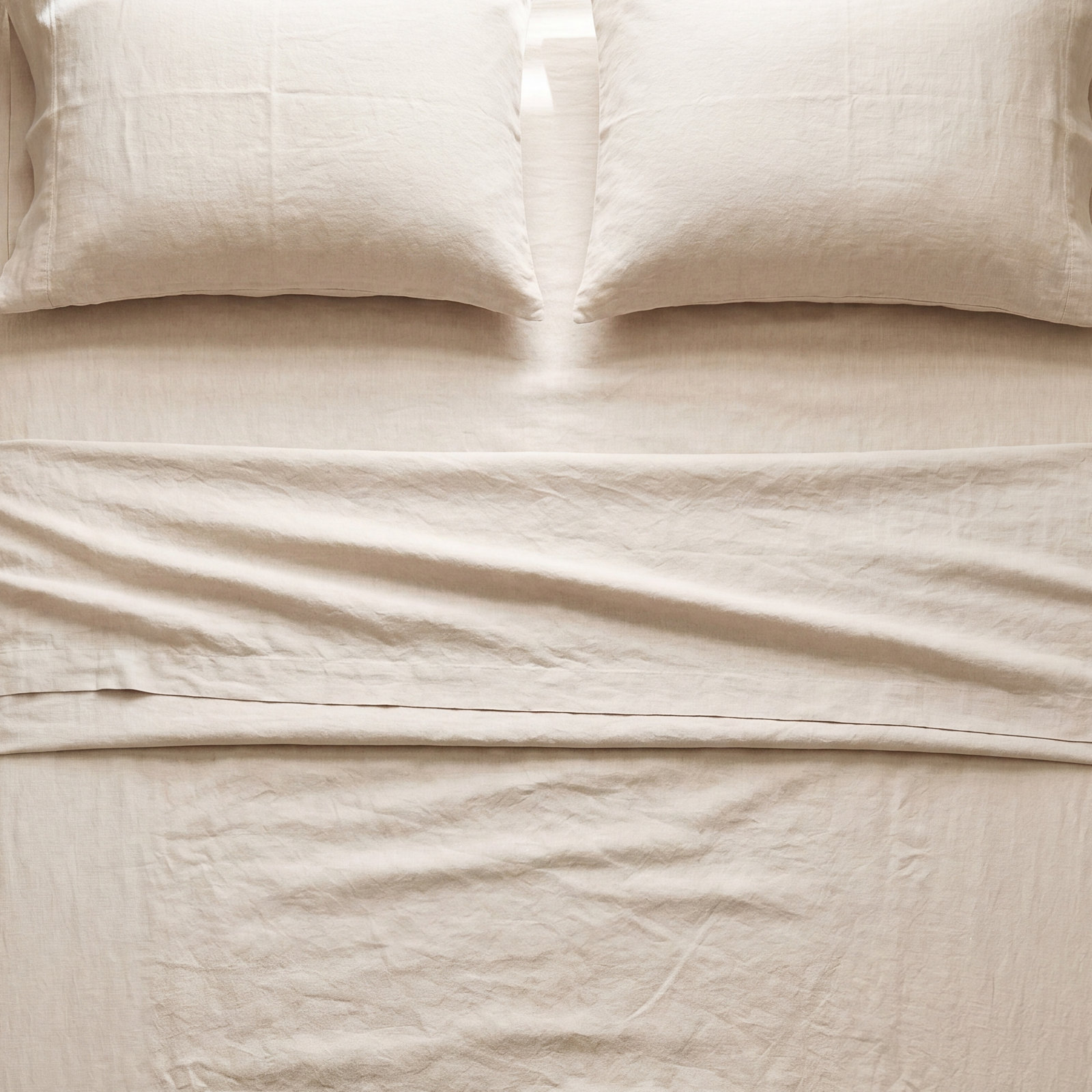 Pine Cone Hill Lush Linen Sheet Set, Queen Sheet Set, Natural