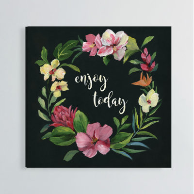 «Tropic Wreath Enjoy Today», peinture
