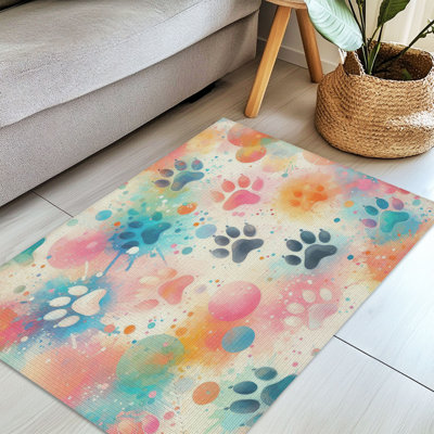 Tapis tressé Dog Paw