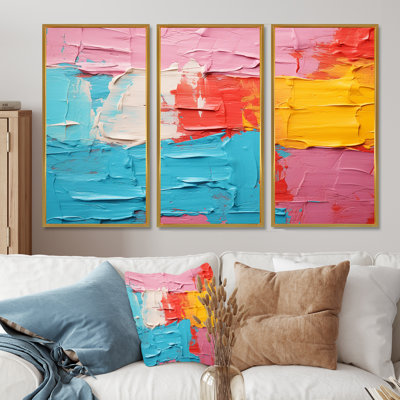 «Miami Summer Celebration», ensemble d'art mural abstrait