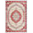 Marisol Burgundy Beige Gray Oriental Machine Printed Cotton Polyester Area Rug-596460029