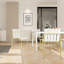 Chaises à blocs de couleur 4 pièces Modern Modern Striped