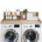 Kaboon 2-Tier Washer Dryer Countertop 58" W X 28" D X 12" H, Laundry Shelf Organizer-119893862-122871968