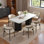 Retro creative dining table sets