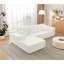 Canapé Cloud, méridienne en L, chenille innovante, siège profond, canapé modulaire à cinq coussins, chenille blanche modulaire, sans assemblage, facile à restaurer, compression à vide-1111006960-1111006974