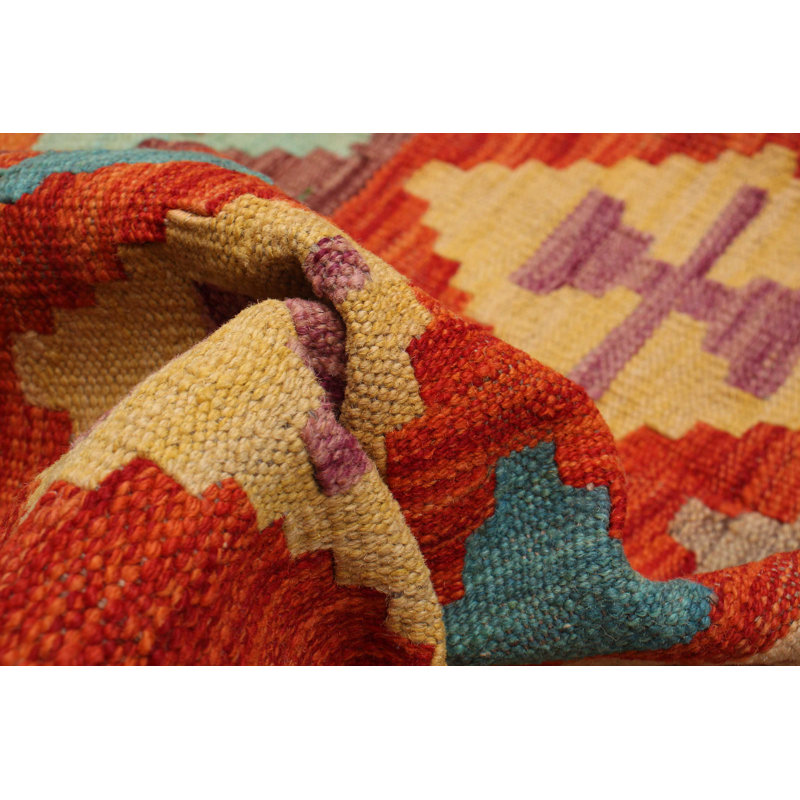 Tapis unique orange 4 pi 11 po x 6 pi 5 po Adelene
