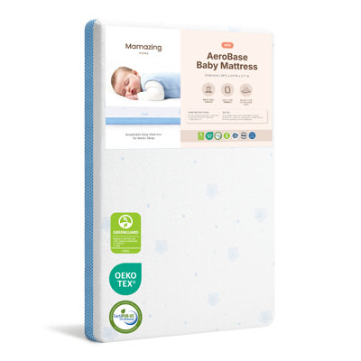 2 Stage Greenguard Gold Certified Breathable Baby Crib Mattress, 38" X 24"