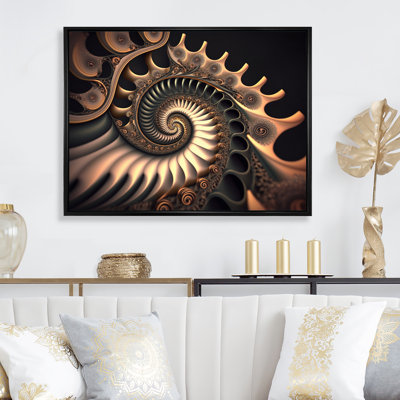 «Fractal Infinity in Gold II», reproduction sur toile
