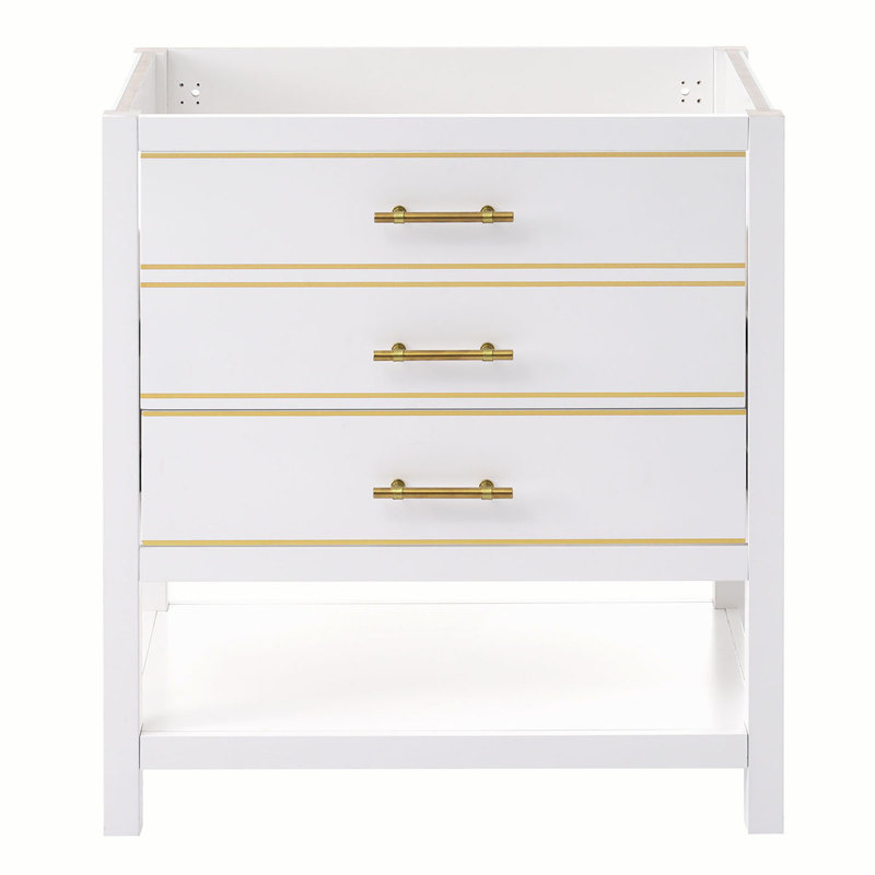 Base de meuble-lavabo simple 29,13 po seulement, Blanc