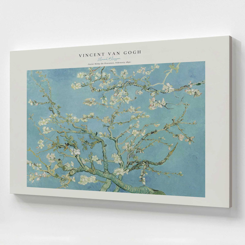 Van Gogh's Ammond Blossom v2, H 36 po x l 54 po, Toile tendue