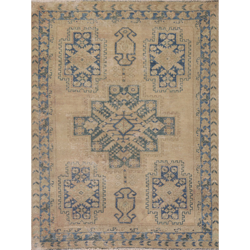 Tapis à motif géométrique traditionnel 5 x 6