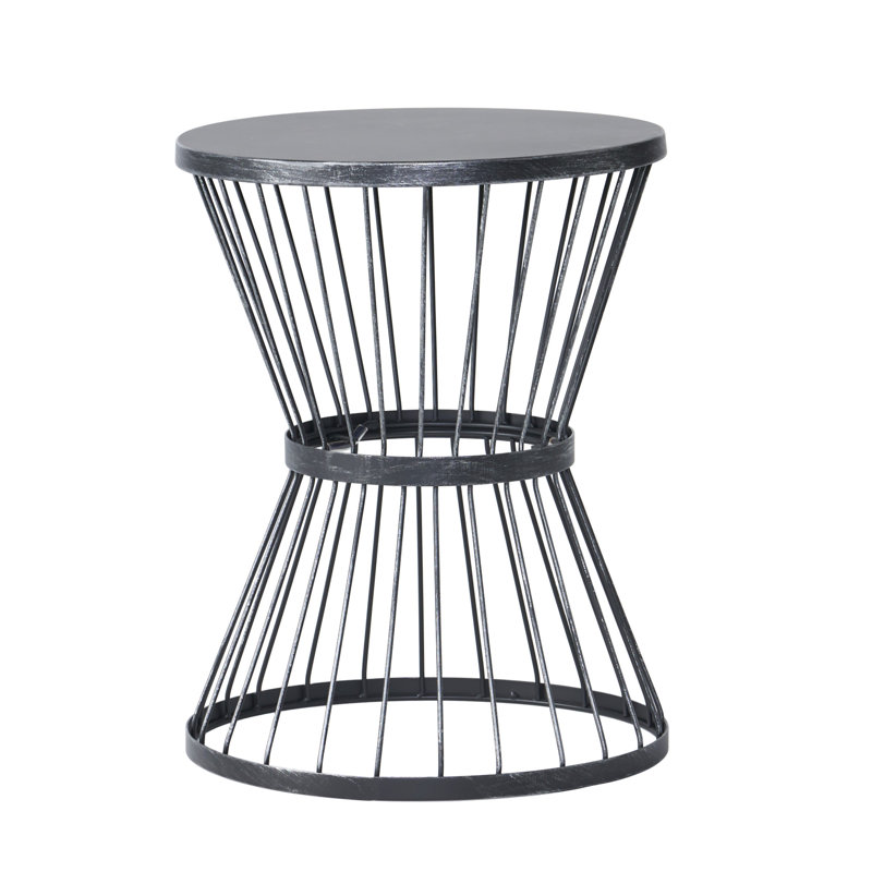 Lassen 16" Side Table （Only Include Table), Matte Black