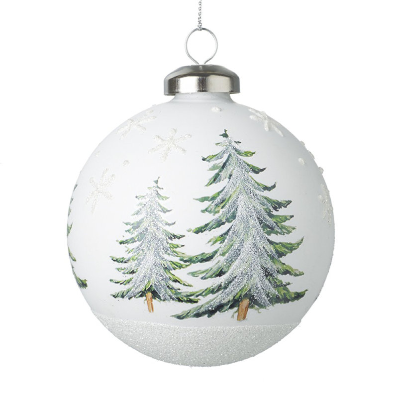 8cm Glass Bauble