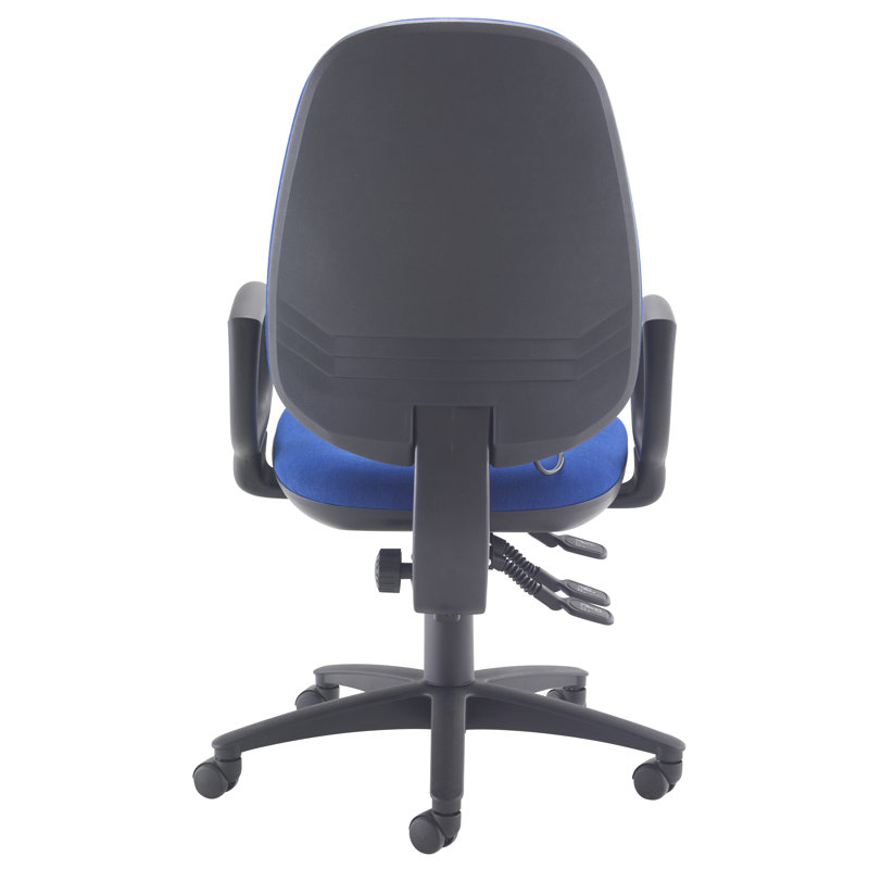 Symple Stuff Chenault Twill Office Chair, Royal Blue, Fixed Arms