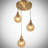 Aurelia Adjustable Height 3-Light Cluster Globe Pendant
