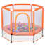Trampoline 55 "pour tout-petits avec filet de sécurité et balles, mini trampoline intérieur / extérieur pour enfants