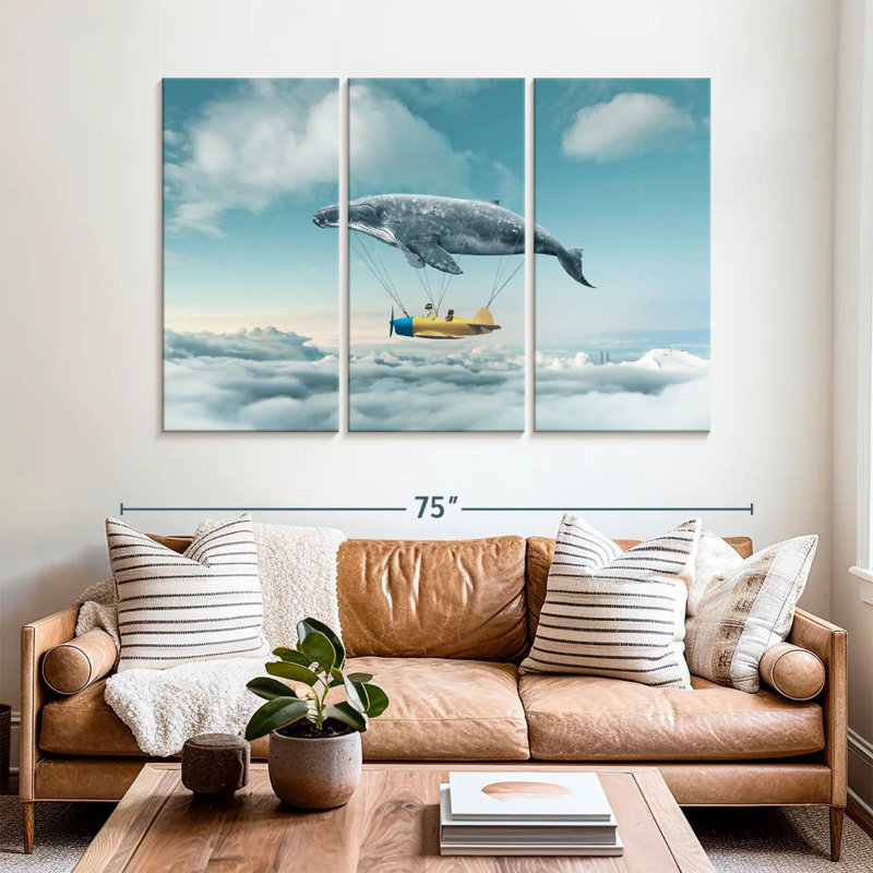 Kelan Whale Airplane, 42" H x 65" W