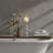 Mercury Glass Pillar Candle Holders, Silver Glass Candle Holder