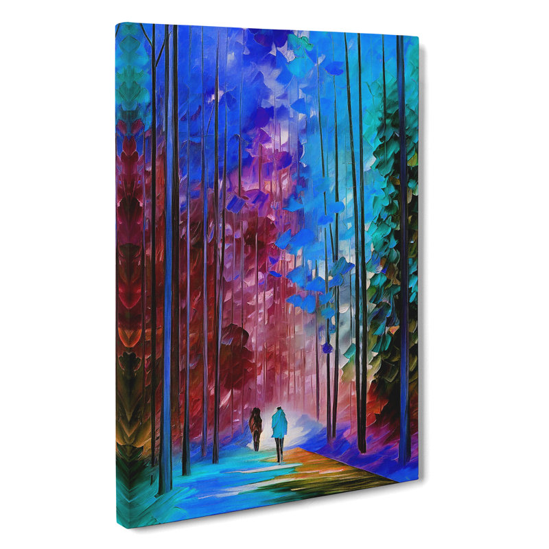 XC1022-1720X Couple In A Forest No.1 - Wrapped Canvas Print, 60cm H x 40cm W x 3cm D