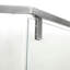 Cabine de douche semi-anglaise en nickel brossé, 34 1/8 po x 72 po - Accessoire de salle de bain sophistiqué 72 po, aspect-120996455