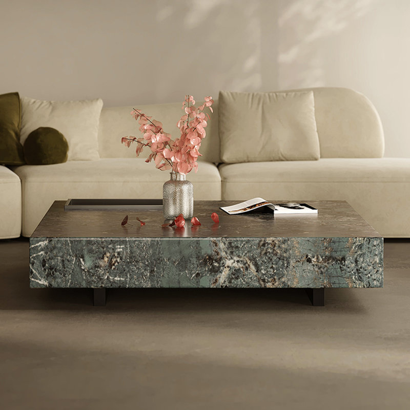 Table basse Modern, H 11,41 po x L 47,24 po x l 47,24 po