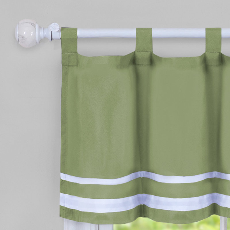 Cantonnière Pangkal Pinang, Vert, L 58 po x L 24 po