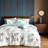 SLEEPBELLA King Size Duvet Cover Set With Button Closure - Light Blue And Yellow Botanical Luxury Bedding For A Comfortable Sleeping-120623252-120317449