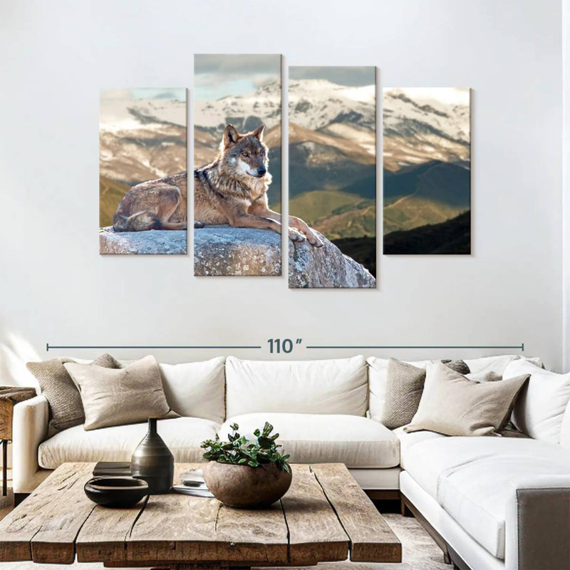 Brampt Iberian Wolf, 54" H x 84" W