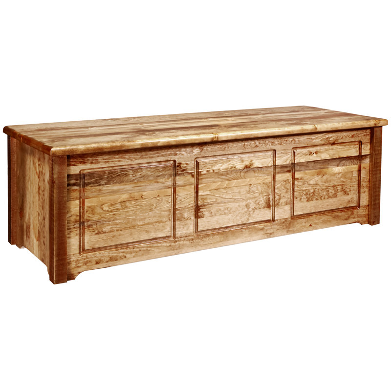 Early American Pine 59'' Handcrafted Blanket Chest