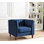 Fauteuil en velours l 37 po Souheil