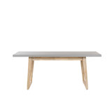Dameyon Wooden/Cement Dining Table