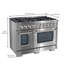 Ancona 48 po Cuisinière à deux brûleurs Ft Double Oven avec 8 brûleurs avec plaque chauffante et four à convection-91388369-91388365