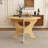 43-Inch Folding Dining Table - Wild Oak Veneer, Ultra-Slim 8" Folded Profile-281351859