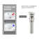 Pop-up bathroom sink drain with overflow in Polished Chrome