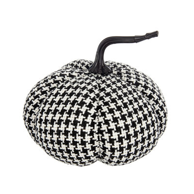 Décoration citrouille en tissu 7 x 7 x 7,5 po, pour la décoration d'Halloween des Fêtes