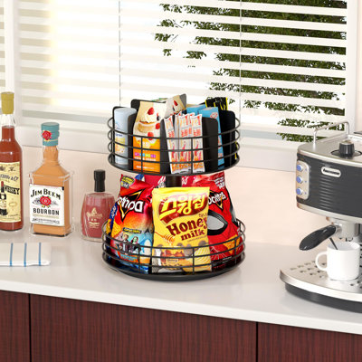 Versatile Snack Storage 2 Tier Lazy Susan