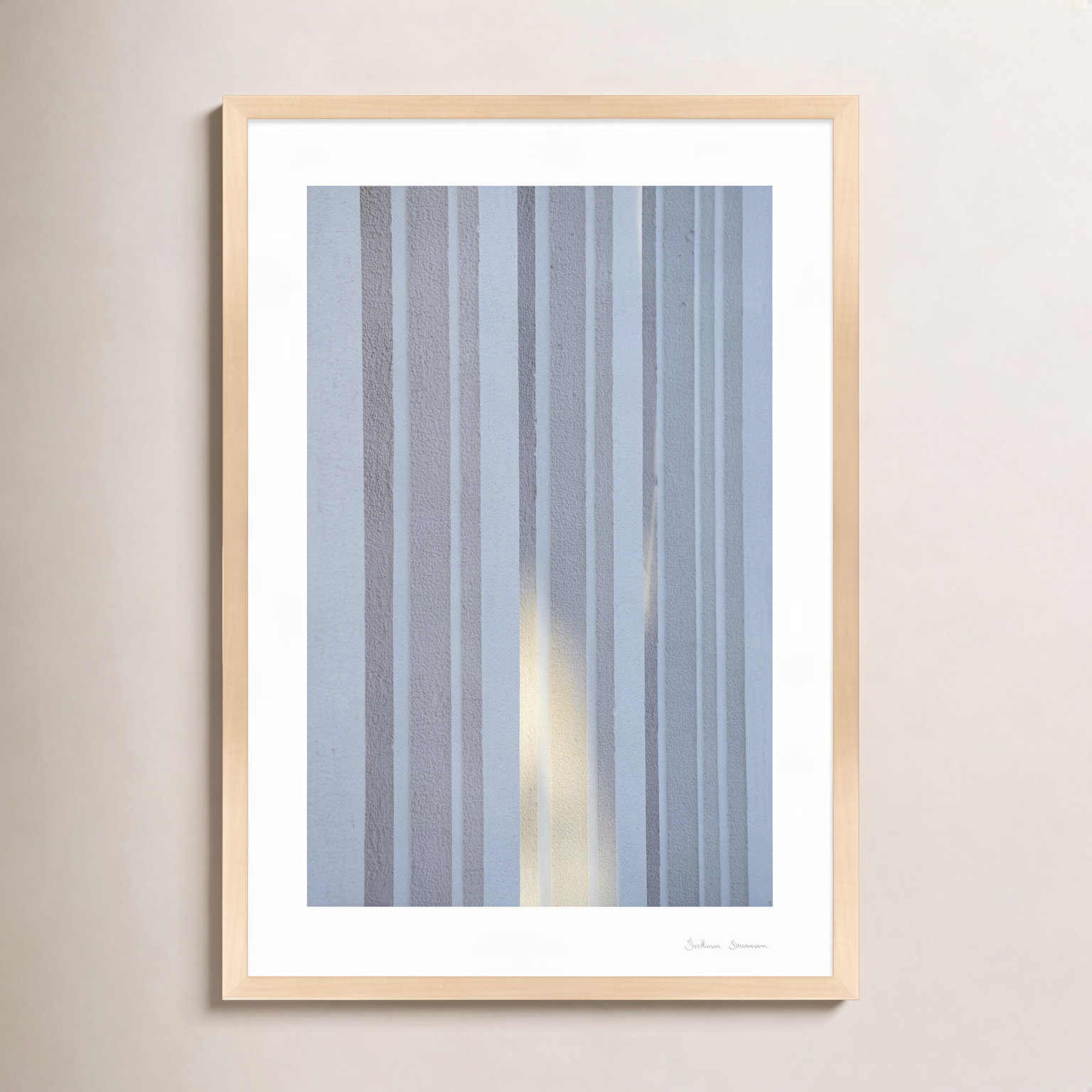 Ludvig "Sun and Concrete 2" Photo Print, 30" H x 21" W x 1.25" D, Maple