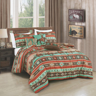 Ensemble d'édredon 6 pièces Southwestern Cowboy