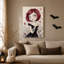 Art mural sur toile, "Fille aux cheveux rouges"-1695979799
