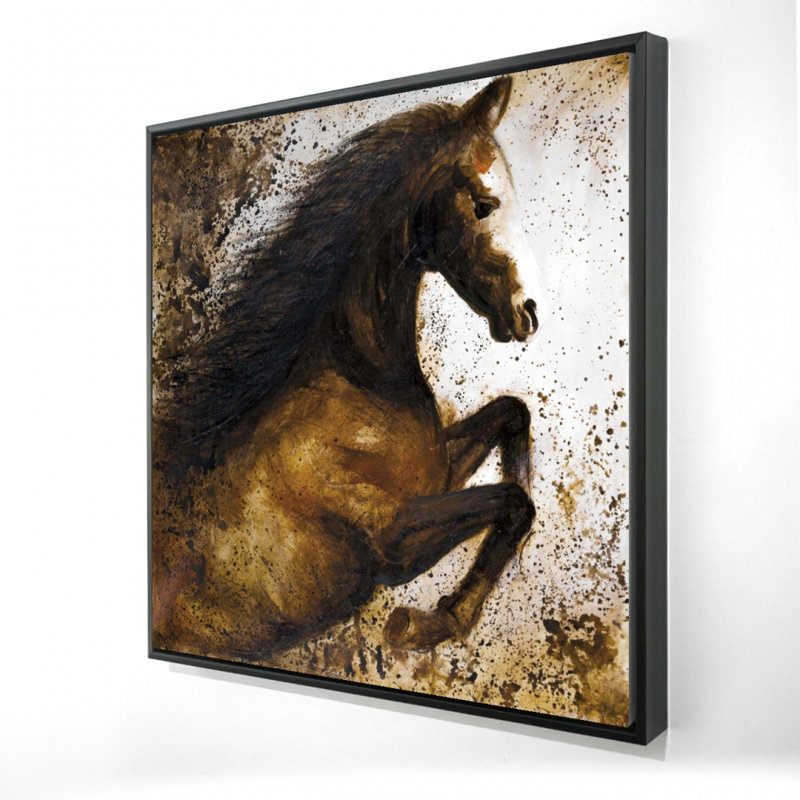 " Horse Rushing Into The Dust "
