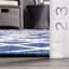 Tapis bleu tissé à la machine Alta-1521784749