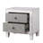 Modern Rustic 2-Drawers Nightstand, Bed Side Table