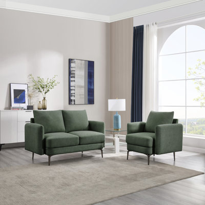 Delbreco 1+2 Seater Fabric Sofa Set